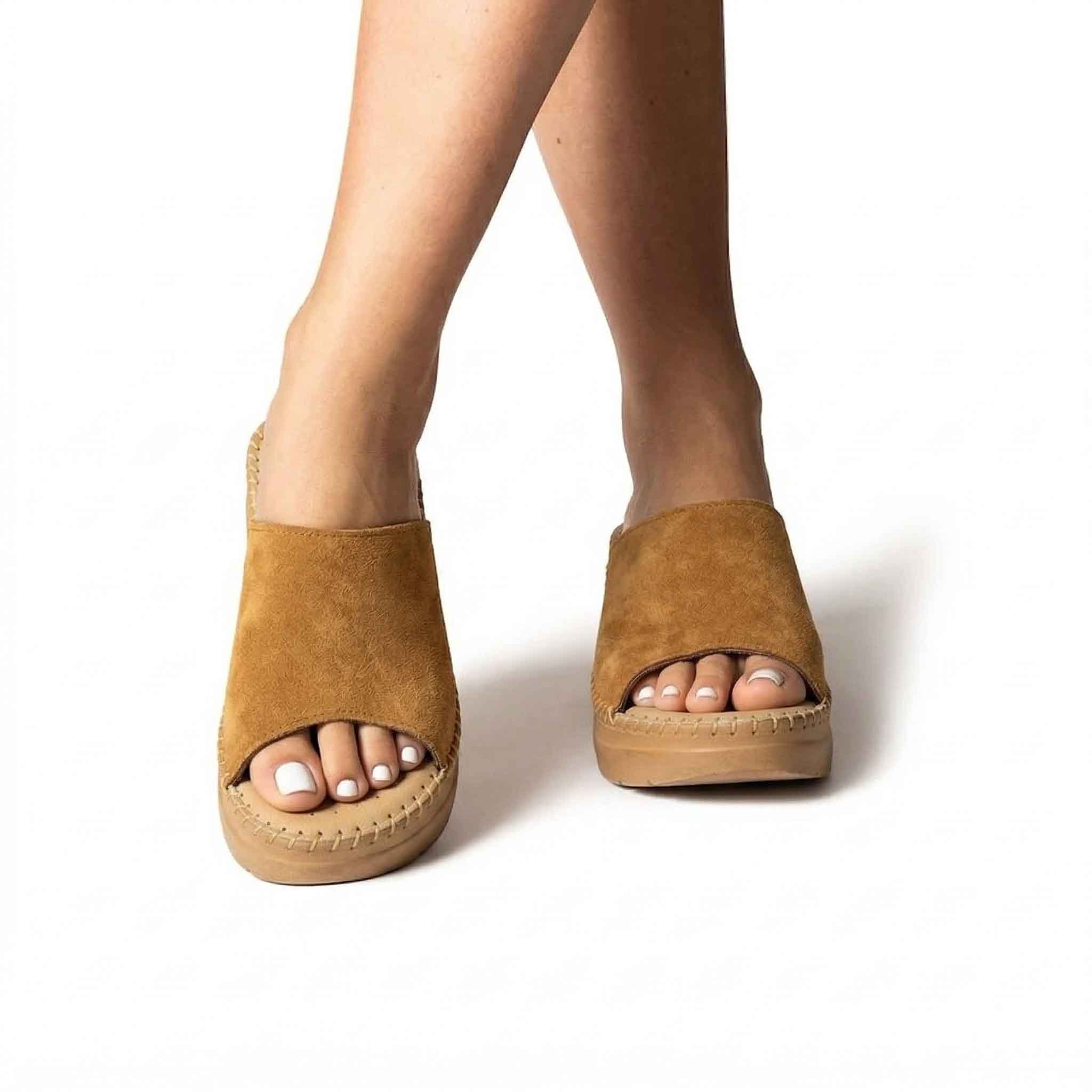 Γυναικεία Δερμάτινη Ανατομική Πλατφόρμα – OVVIO ANATOMIC 656