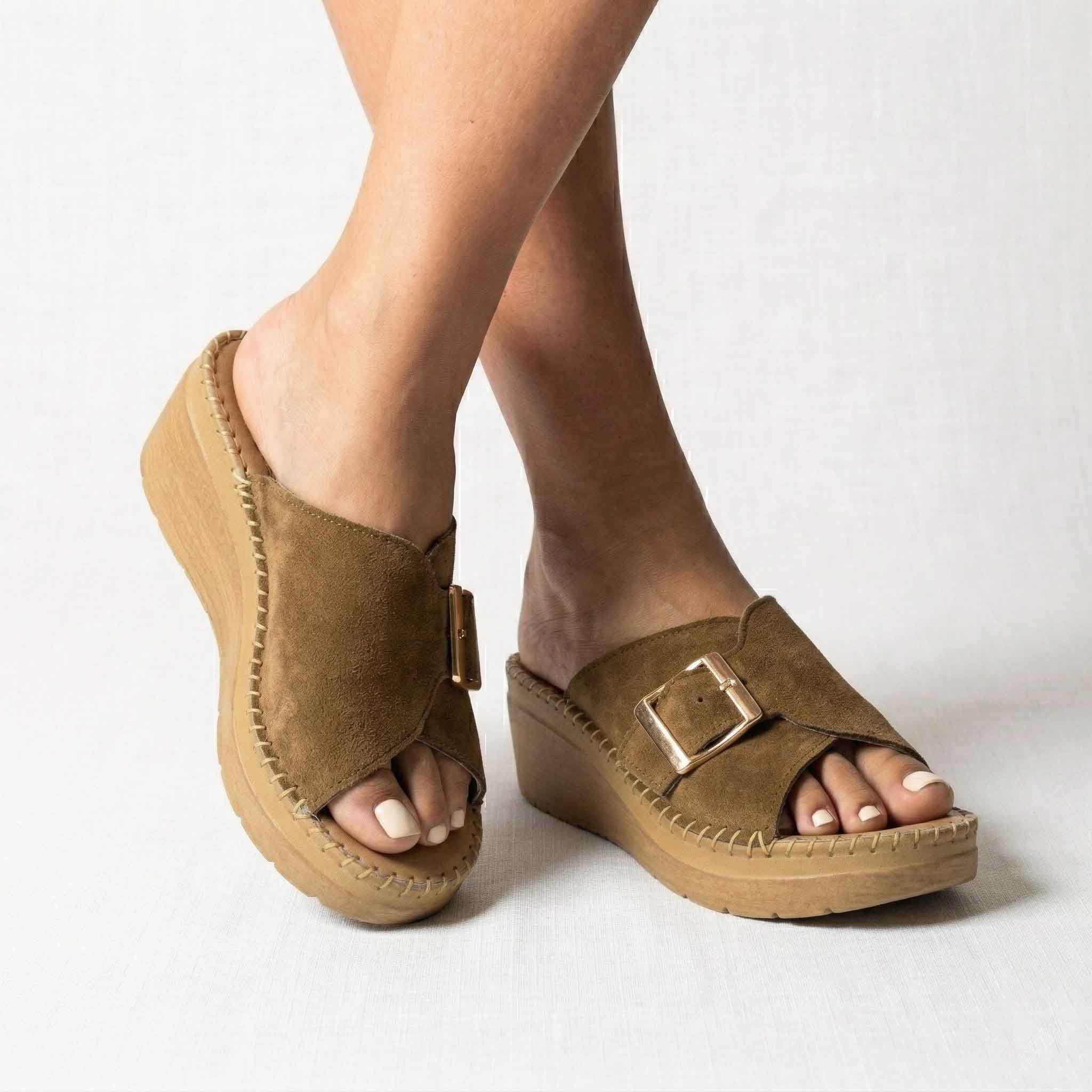 Γυναικεία Δερμάτινη Ανατομική Πλατφόρμα – OVVIO ANATOMIC 665